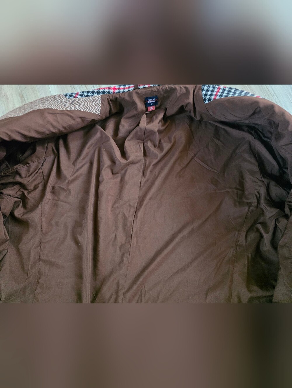 Rowing Blazers Tan and Multicolor Plaid Sport Jacket Suit XXL Wool Blend - Picture 12 of 13